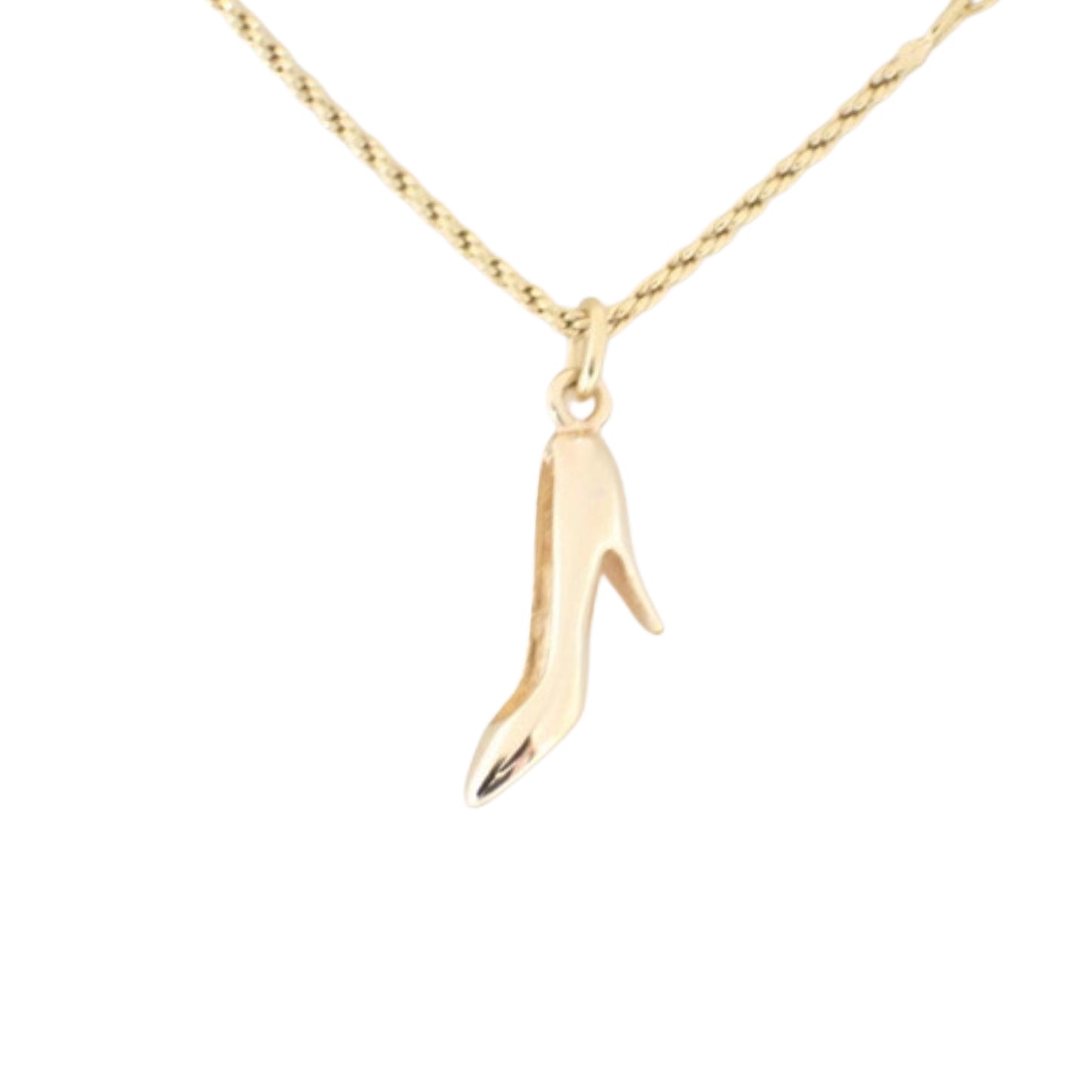 christian dior high heel necklace