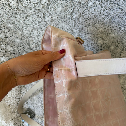 xovintage chanel travel line baby pink large tote bag - Tote Bags