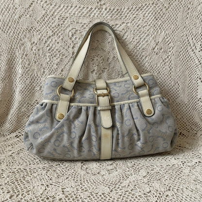 celine vintage lily c baby blue bag