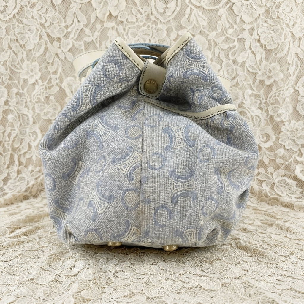 celine vintage lily c baby blue bag