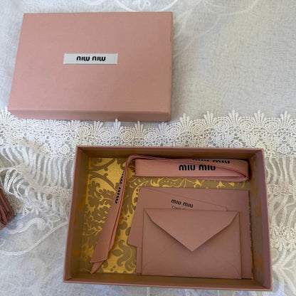 xovintage miu miu girly leather vintage wallet - Wallets