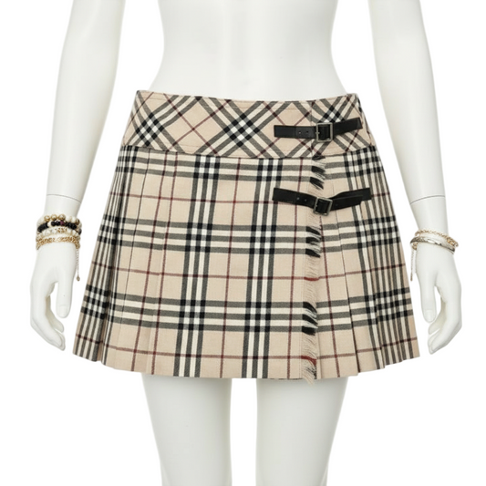 burberry blue label iconic vintage mini skirt