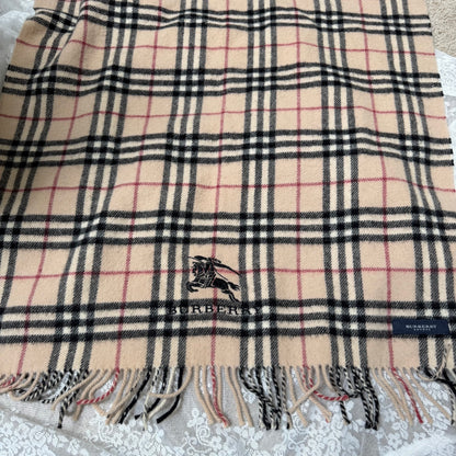 burberry vintage classic 100% wool oversized shawl