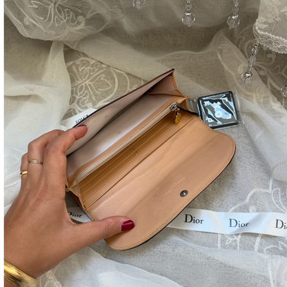 dior romantique heart detail vintage clutch wallet
