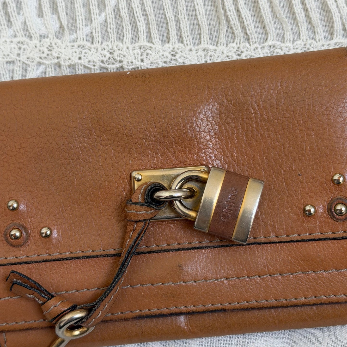 xovintage Chloé vintage clutch wallet in brown -