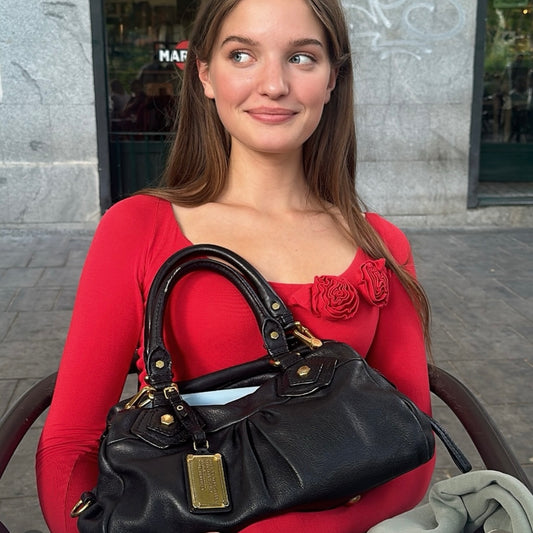 marc by marc jacobs baby groovee bag in black