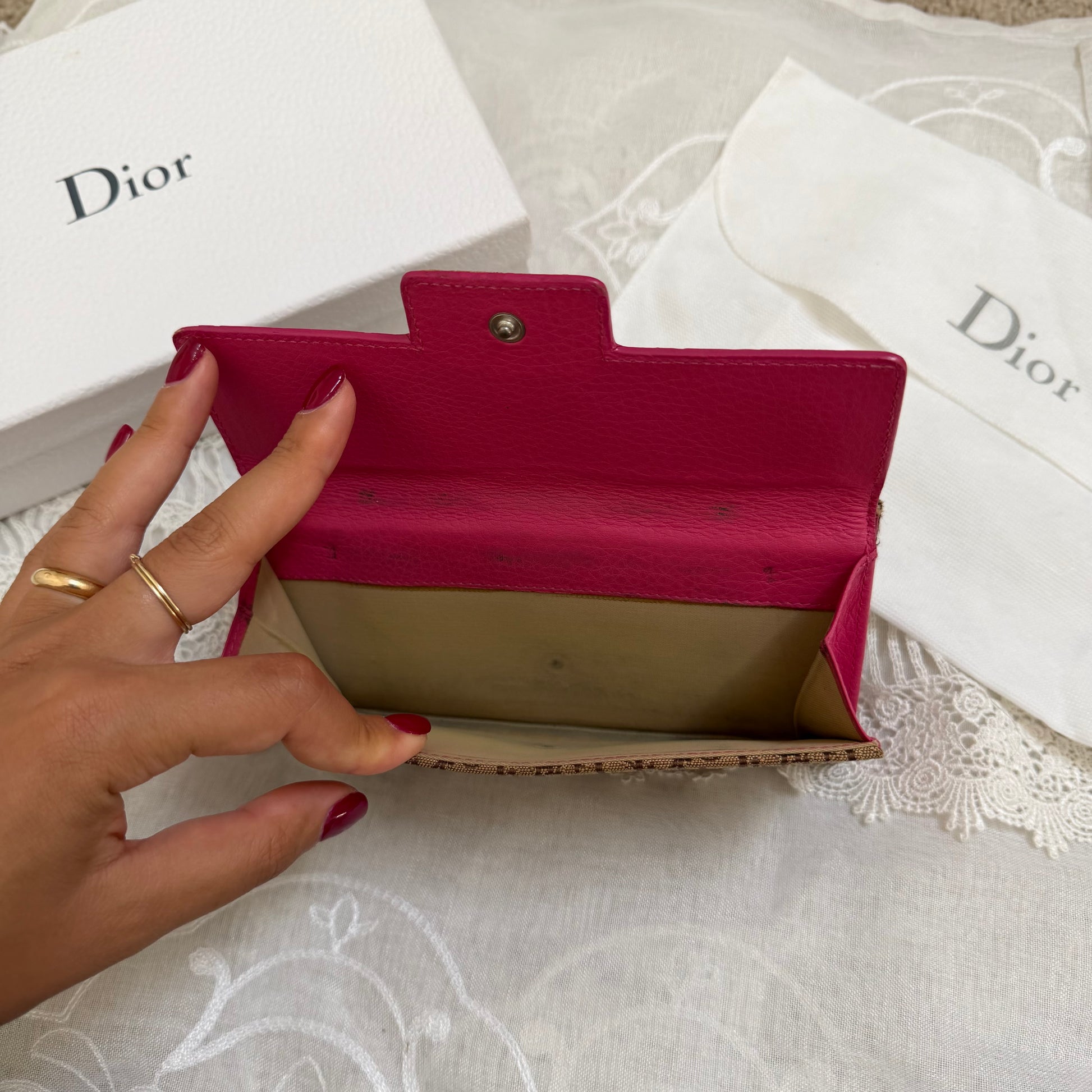 xovintage dior vintage "street chic" trotter wallet with box - Uncategorized
