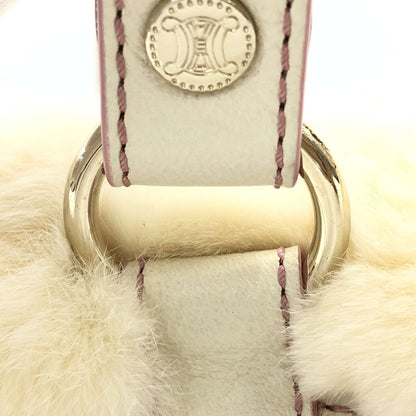 xovintage celine rare vintage fur-detailed pompom lily c pink bag - Handbags
