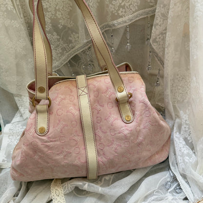 xovintage celine pre-loved lily c baby pink bag - Handbags