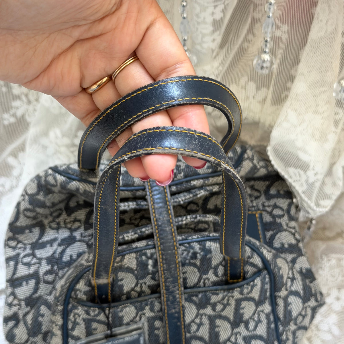 xovintage VINTAGE DIOR OBLIQUE D-BUCKLE 2000S BAG - Handbags