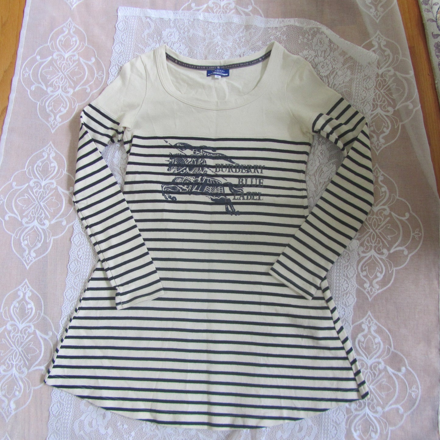 burberry blue label vintage cute striped mini dress