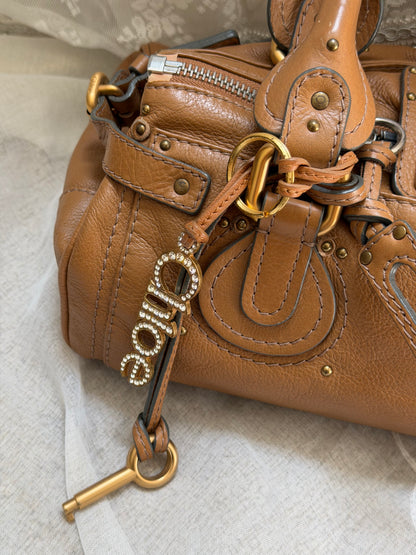 CHLOE VINTAGE PADDINGTON BAG IN BROWN