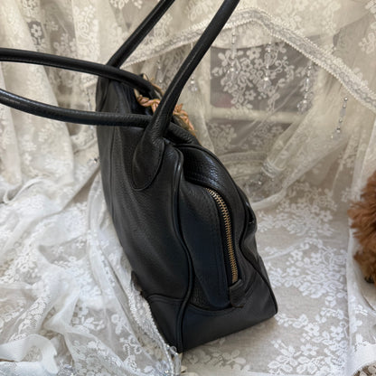 vintage mulberry shoulder bag in black
