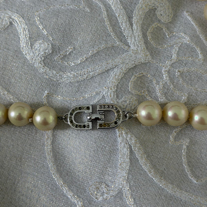 xovintage Dior vintage “cd” pearl necklace - Necklaces