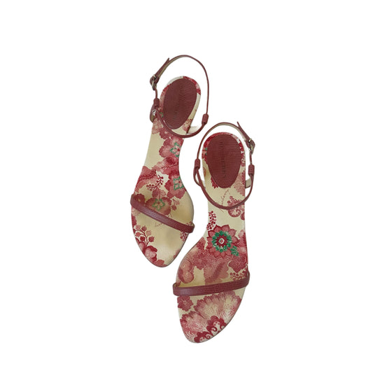 burberry floral kitten heels (size 38.5)