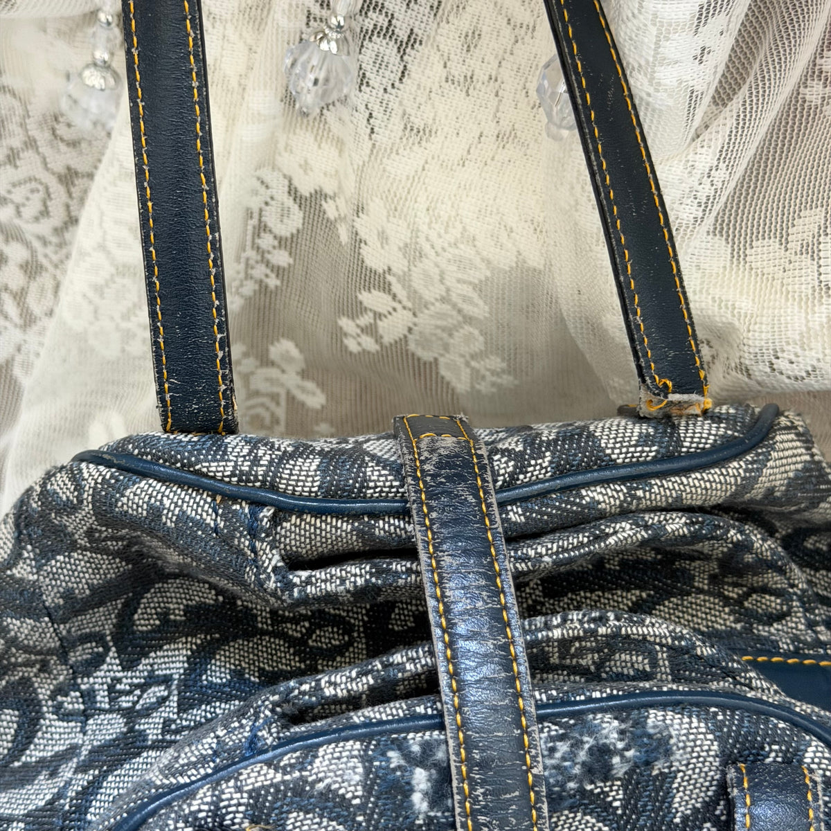 xovintage VINTAGE DIOR OBLIQUE D-BUCKLE 2000S BAG - Handbags