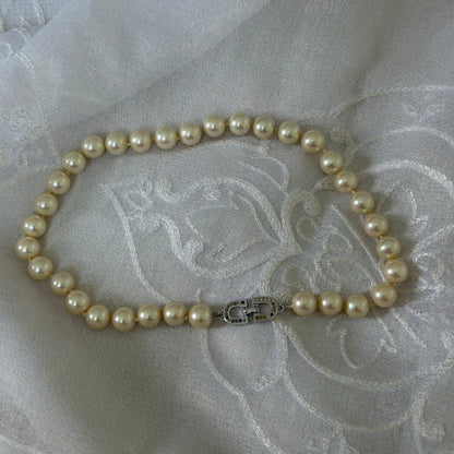xovintage Dior vintage “cd” pearl necklace - Necklaces