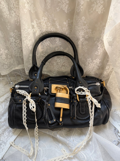 xovintage VINTAGE CHLOE PADDINGTON BAG IN BLACK - Handbags