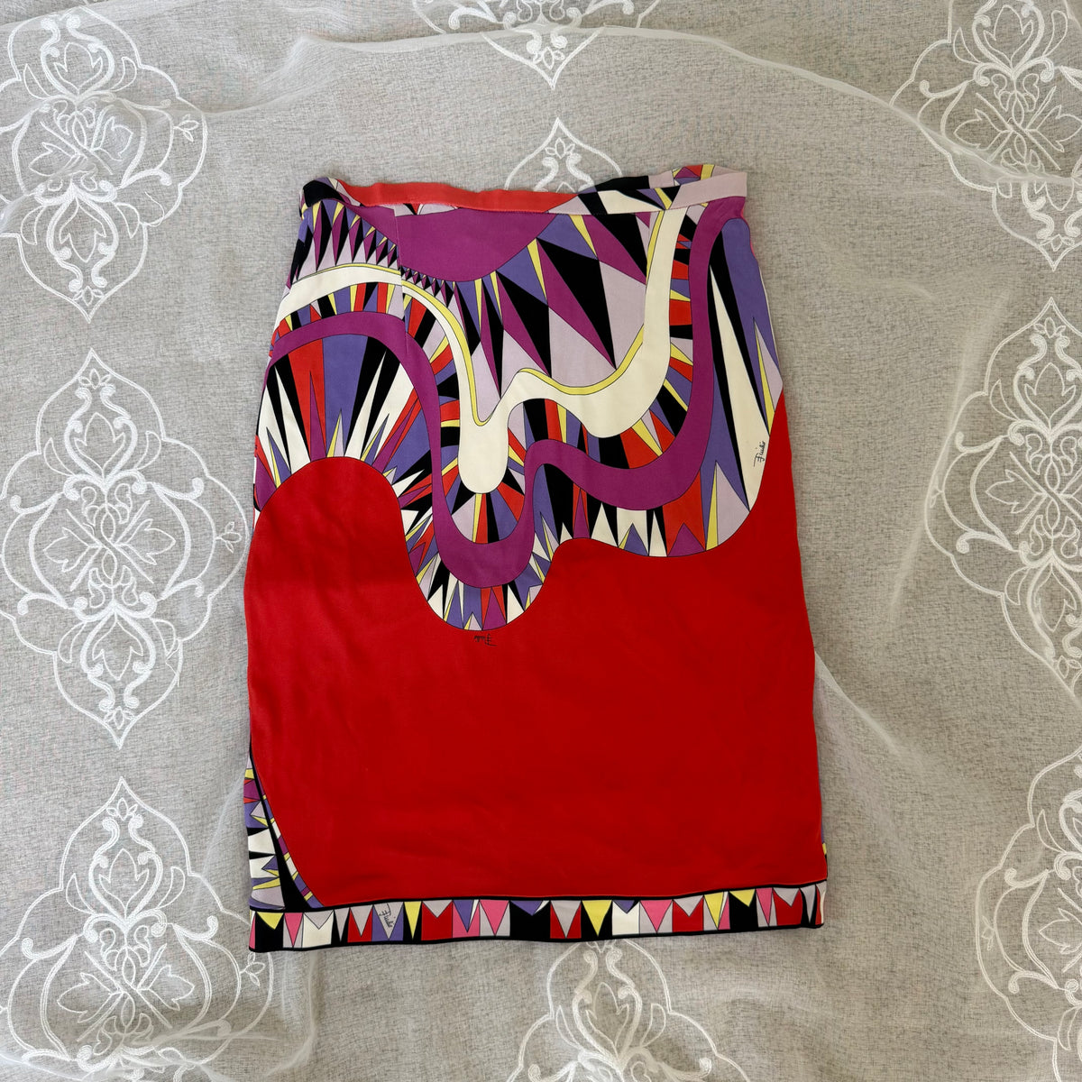 xovintage emilio pucci vintage knee length skirt - Skirts