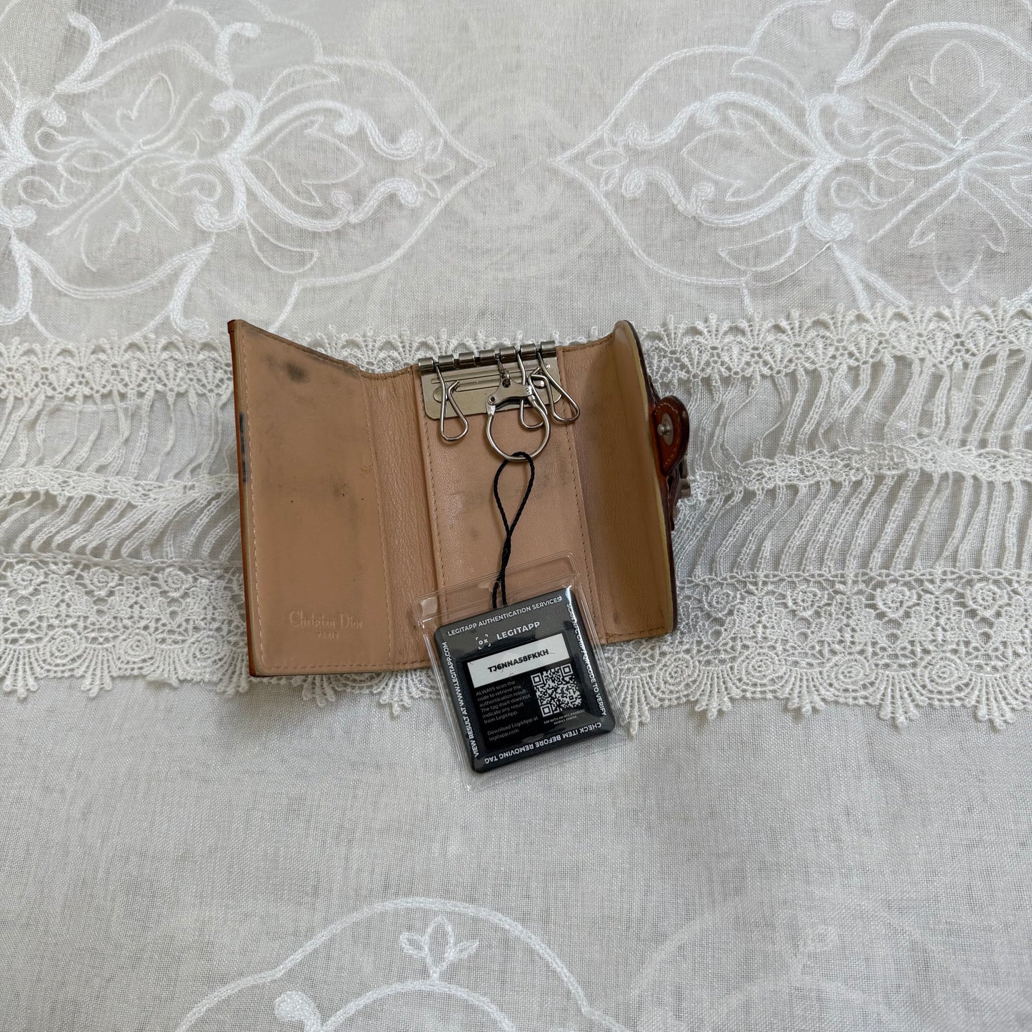 xovintage dior vintage romantique key wallet - Wallets