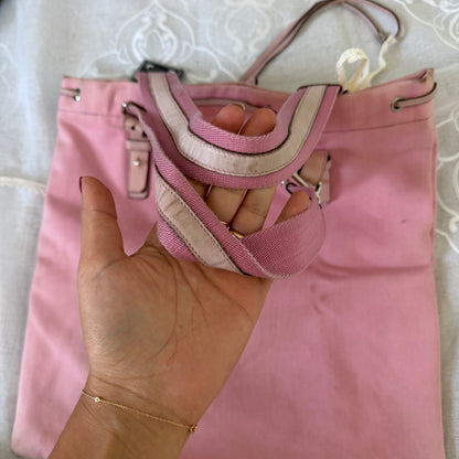 xovintage yves saint laurent rive gauche pink kahala vintage tote bag large - Handbags