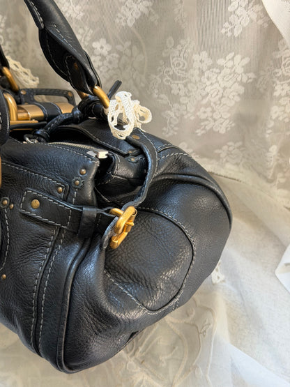 xovintage VINTAGE CHLOE PADDINGTON BAG IN BLACK - Handbags