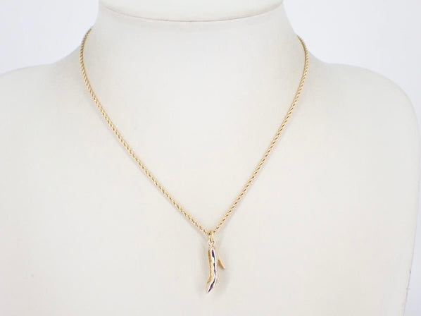 christian dior high heel necklace