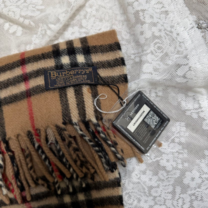 burberry 90s vintage 100% cashmere scarf