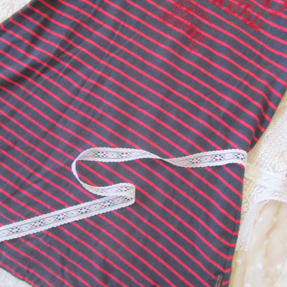 burberry navy x red vintage striped mini dress