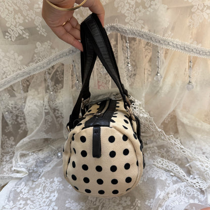 xovintage VINTAGE YVES SAINT LAURENT RIVE GAUCHE POLKADOT MINI BAG - Handbags