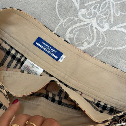 xovintage BURBERRY CLASSIC PLEATED VINTAGE MINI SKIRT, SMALL - Clothing