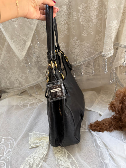 COACH VINTAGE MADISON MAGGIE SHOULDER BAG IN BLACK