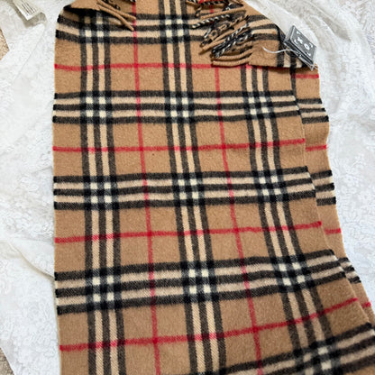 burberry 90s vintage 100% cashmere scarf