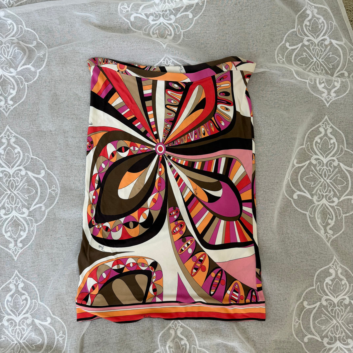 xovintage emilio pucci vintage knee length skirt - Skirts