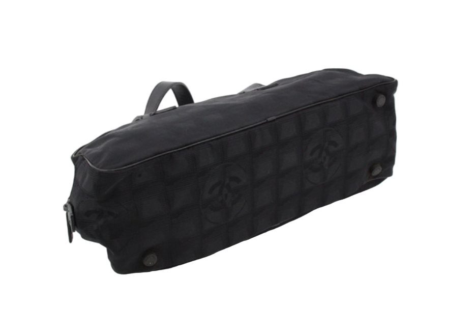 Chanel Black 2002 Travel Line Choco Bar Bag