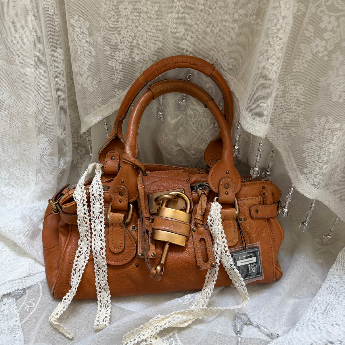 xovintage VINTAGE CHLOE PADDINGTON BAG IN TOFFEE - Handbags