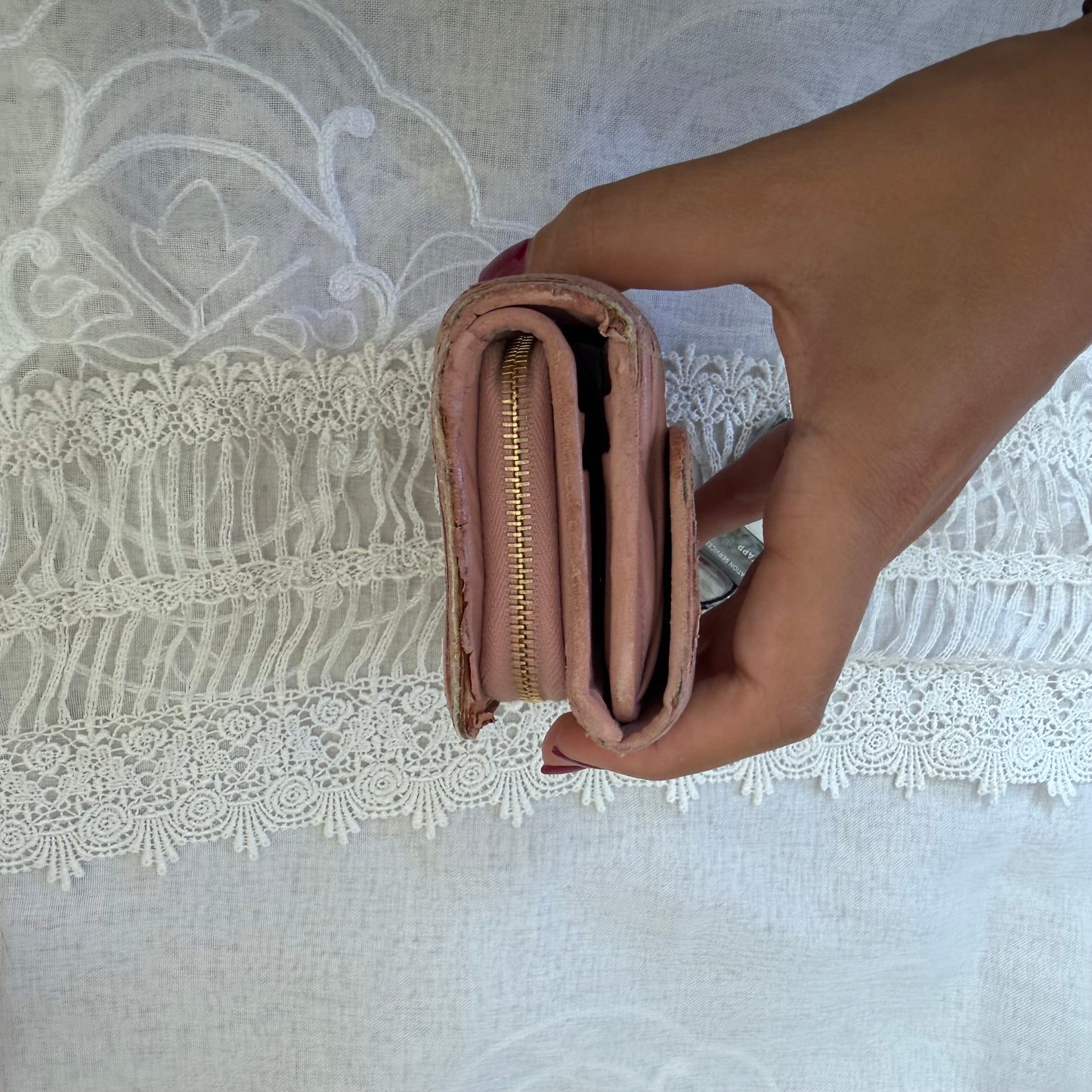xovintage miu miu girly leather vintage wallet - Wallets