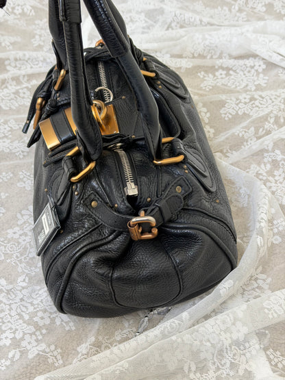 CHLOE VINTAGE PADDINGTON BAG IN BLACK