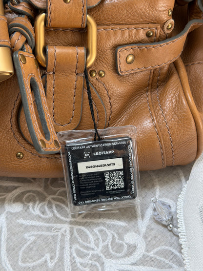 CHLOE VINTAGE PADDINGTON BAG IN BROWN