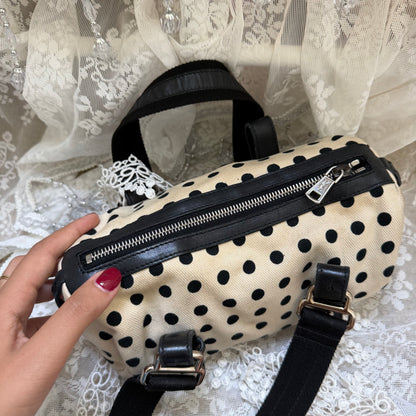 xovintage VINTAGE YVES SAINT LAURENT RIVE GAUCHE POLKADOT MINI BAG - Handbags