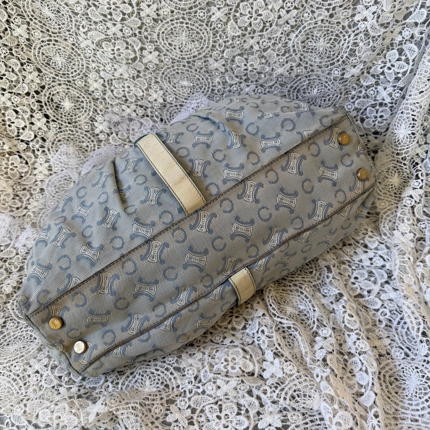 xovintage celine large vintage lily c baby blue bag - Handbags