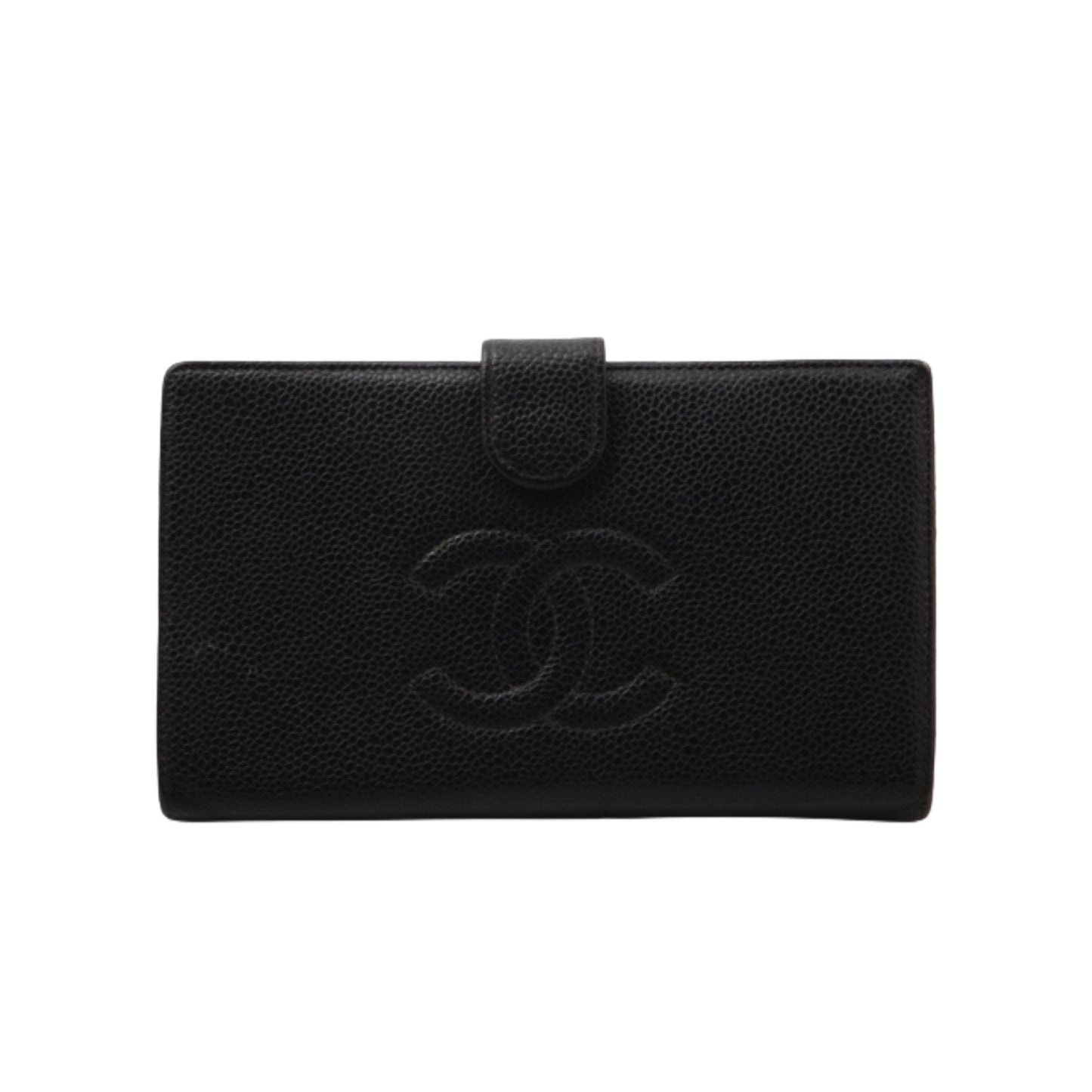 chanel caviar skin elegant wallet
