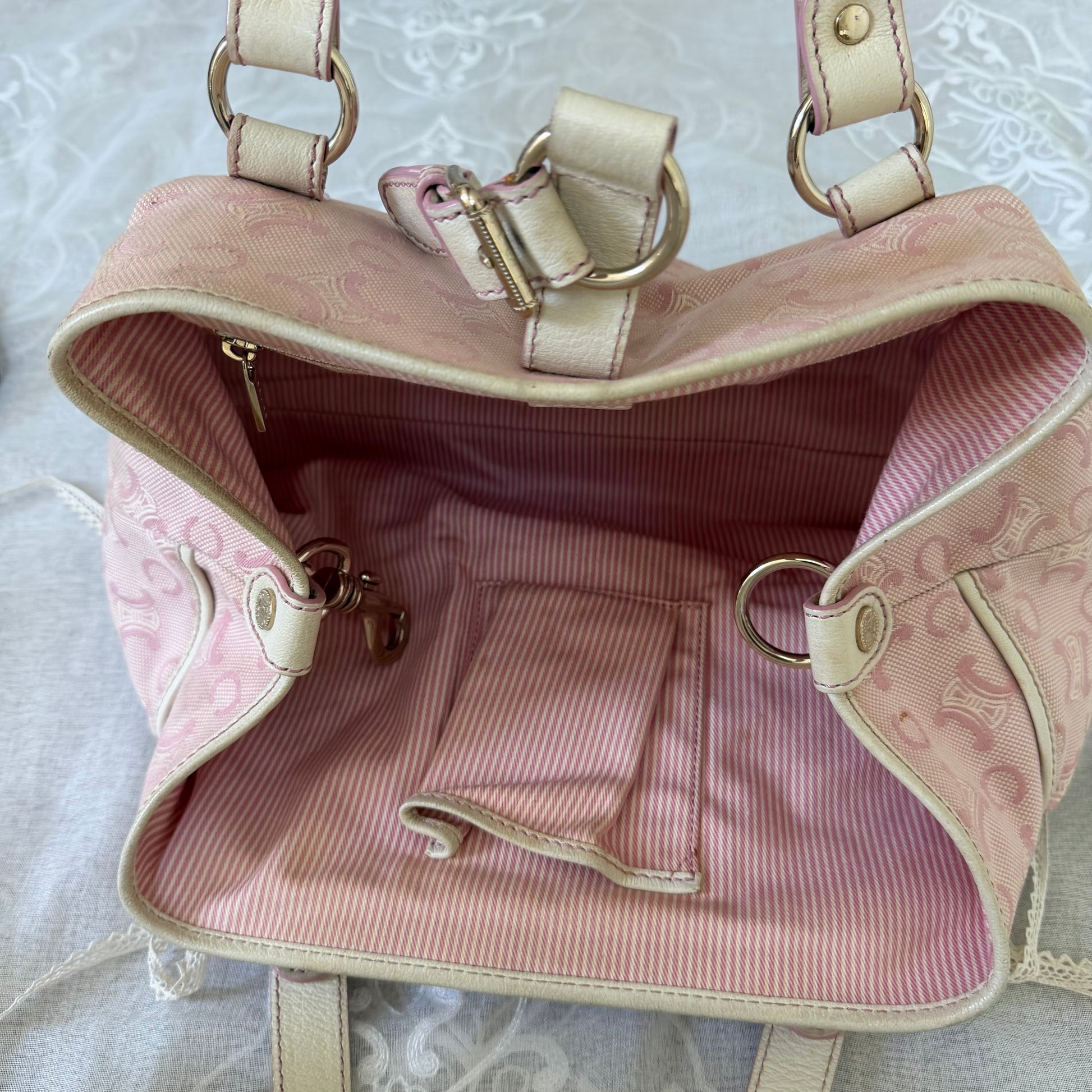 xovintage celine vintage lily c baby pink bag - Handbags