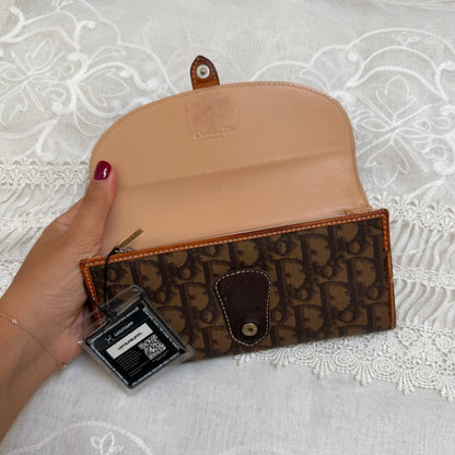 dior romantique heart detail vintage clutch wallet