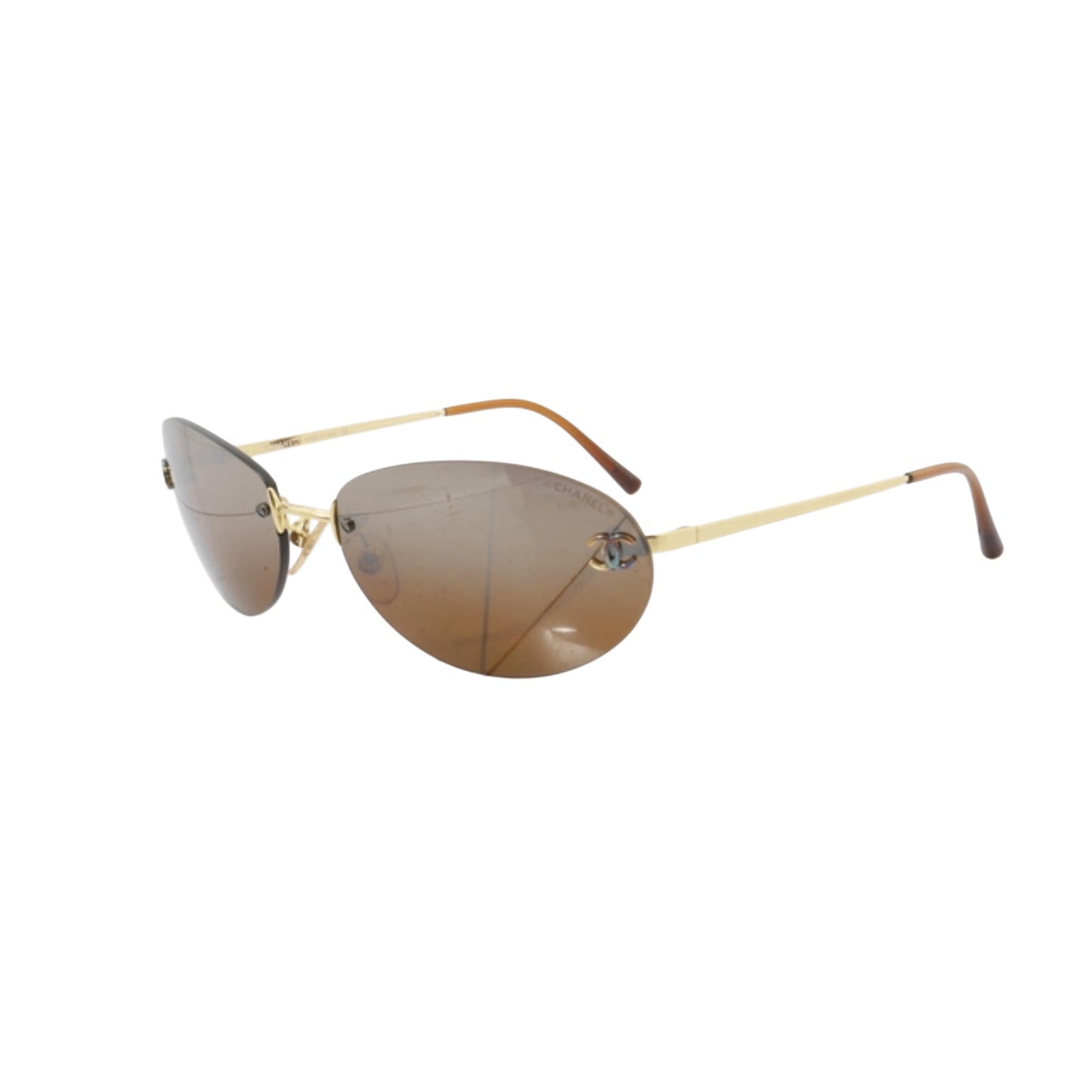 chanel vintage rimless 4013 sunglasses