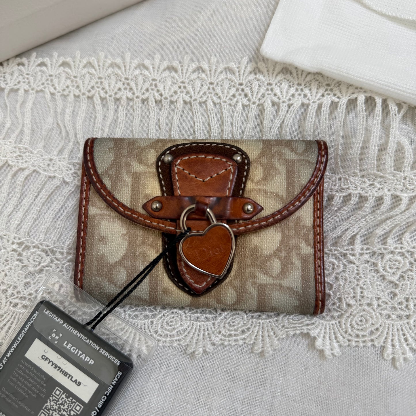 xovintage dior vintage romantique key wallet - Wallets