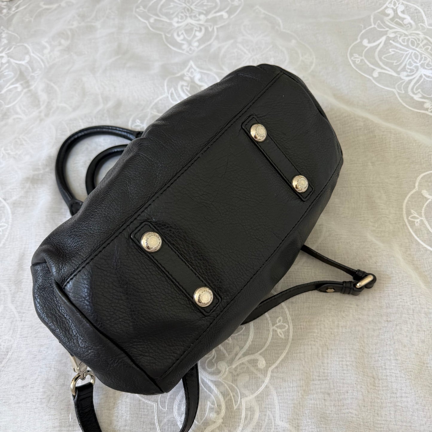 xovintage marc by marc jacobs black x silver vintage baby groovee bag - Handbags