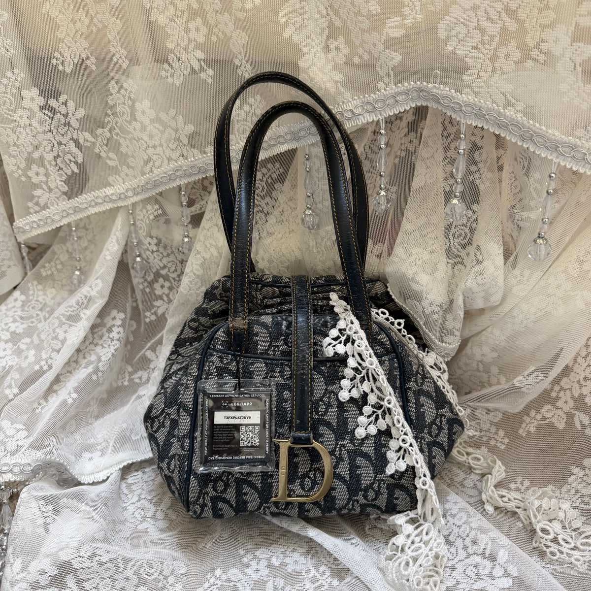 xovintage VINTAGE DIOR OBLIQUE D-BUCKLE 2000S BAG - Handbags