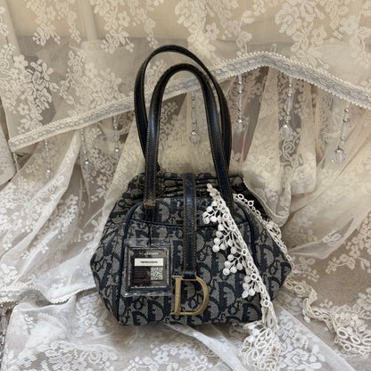 xovintage VINTAGE DIOR OBLIQUE D-BUCKLE 2000S BAG - Handbags