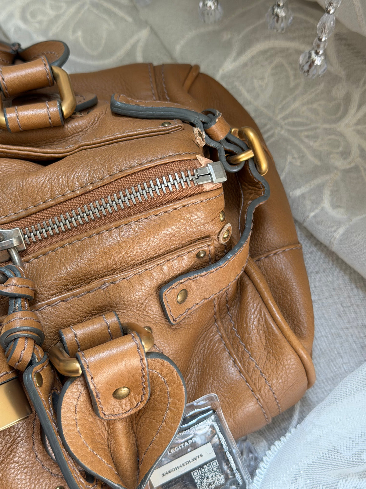 CHLOE VINTAGE PADDINGTON BAG IN BROWN